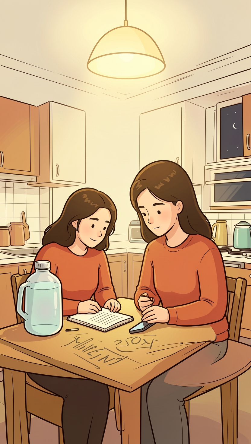 A chat bubble motif for a question asked in a home language