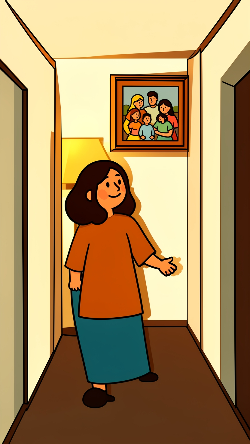 A parent and child looking at a tablet together at home