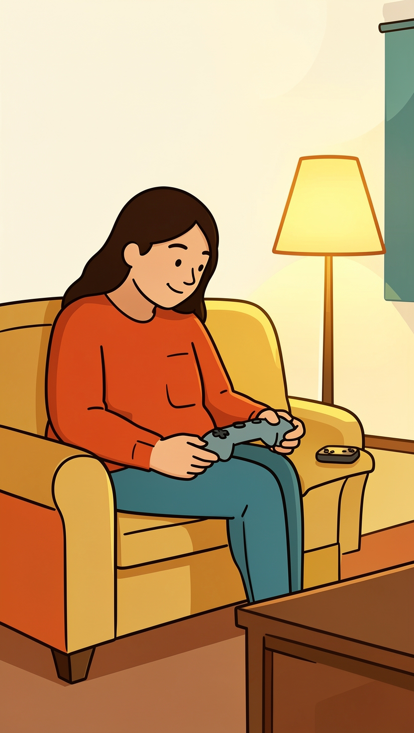 A shield mark standing for an age check on a game account